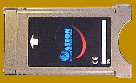 Seca/Mediaguard CI Cam (Also  known as the ASTON Cam) - Encyption used by Spanish,Italian,Dutch,French,Polish & a few others - Compatible with any CI  Receiver i.e.Echostar 2500/3000 Series